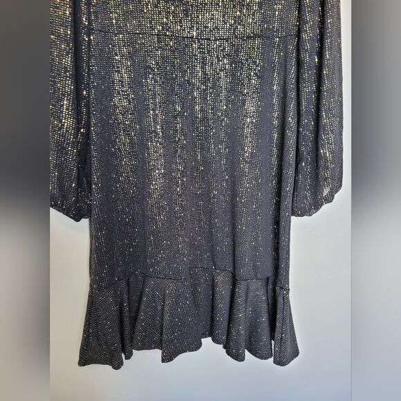 NEW TORRID Sparkly Party Dress Plus Size Formal Event Glam Black Glitter Sleek - Picture 13 of 15